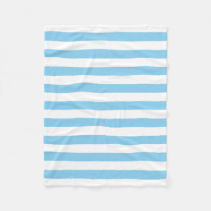 Couverture Polaire Bébé Bleu et Blanc Grandes Dimensions horizontales