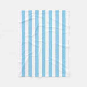 Couverture Polaire Bébé Bleu et Blanc Grandes Dimensions Verticales