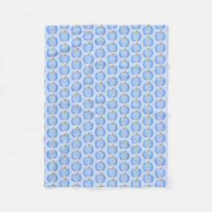 Couverture Polaire Bébé Bleu mignon Citrouille Motif