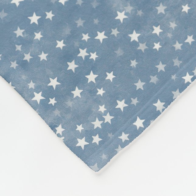 Couverture Polaire Bébé Bleu Night Star Blanket (Coin)