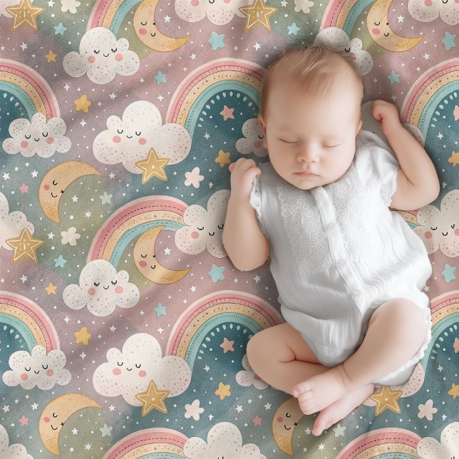 Couverture Polaire Bébé Cloud Blanket teintes pastel pour des rêves d (Baby Cloud Blanket Pastel Hues for Sweet Dreams)