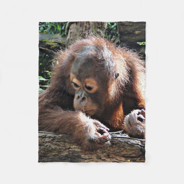 Couverture Polaire Bébé d'Orang (Devant)