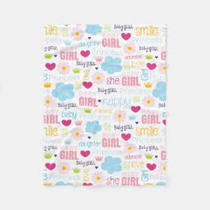 Couverture Polaire Bébé fille
