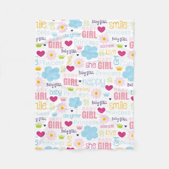 Couverture Polaire Bébé fille (Devant)