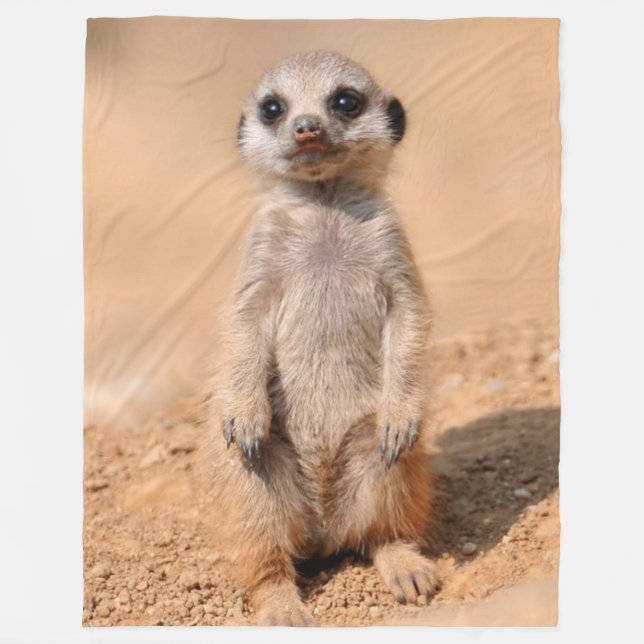 COUVERTURE POLAIRE BÉBÉ MEERKAT (Devant)