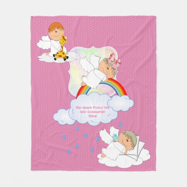 Couverture Polaire Bébé mignon FILLE Godgirl Angels Nommé Fleece (Devant)