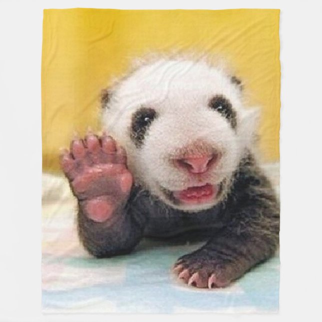 COUVERTURE POLAIRE BÉBÉ PANDA (Devant)