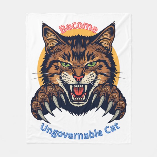 Couverture Polaire Become Ungovernable Cat (Devant)