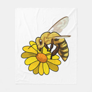 Couverture Polaire Bee with Blossom