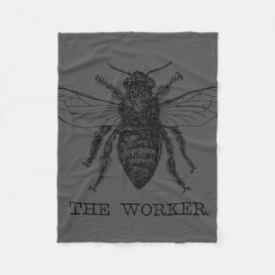 Couverture Polaire Bee Worker Honey Black Bumblebee