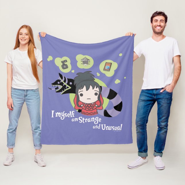 Couverture Polaire Beetlejus | Chibi Lydia "Étrange et inhabituel" (En situation)