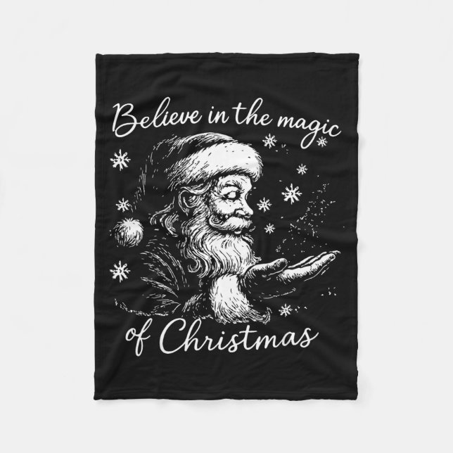 Couverture Polaire Believe In The Magic Of Christmas, Funny Christmas (Devant)