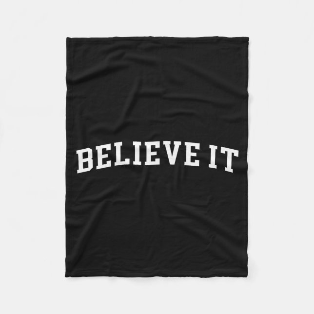 Couverture Polaire Believe It  (Devant)