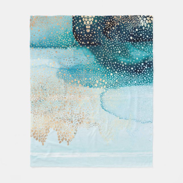 Couverture Polaire Belle aquarelle haute résolution avec abstrait (Devant)