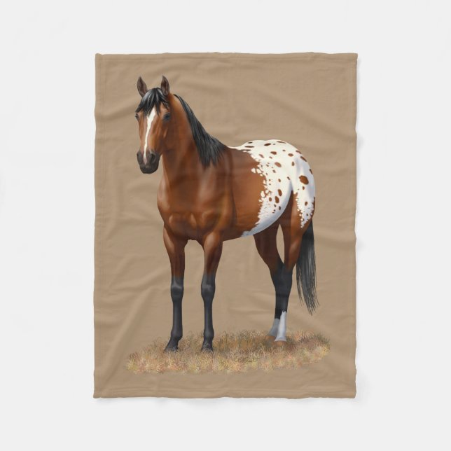 Couverture Polaire Belle Baie Appaloosa Horse (Devant)
