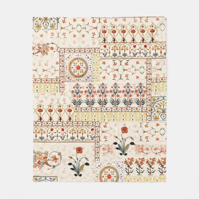 Couverture Polaire Belle boughole florale sans parfum ethnique (Devant)