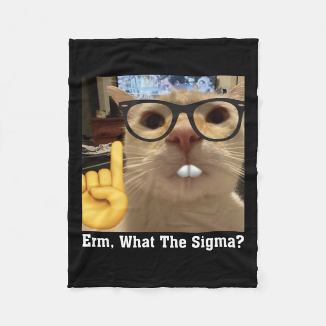 Couverture Polaire Belle Chat Mème Clic Art Cute Kitten Erm (Devant)