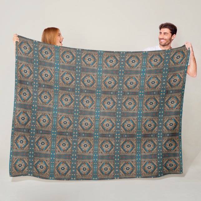 Couverture Polaire Belle collection turque ancienne Motif moderne (En situation)