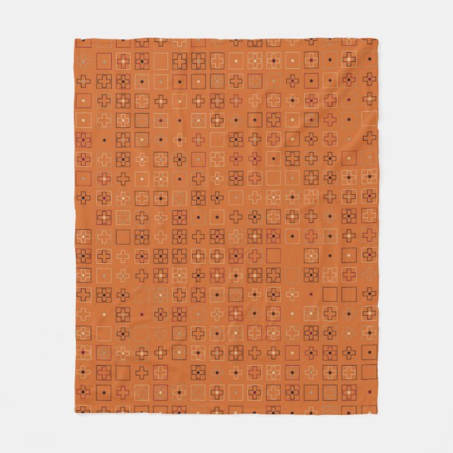 Couverture Polaire Belle conception géométrique motif abstrait, art,  (Devant)