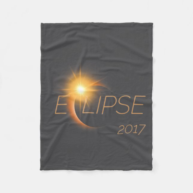 Couverture Polaire Belle éclipse solaire Graphique 2017  (Devant)