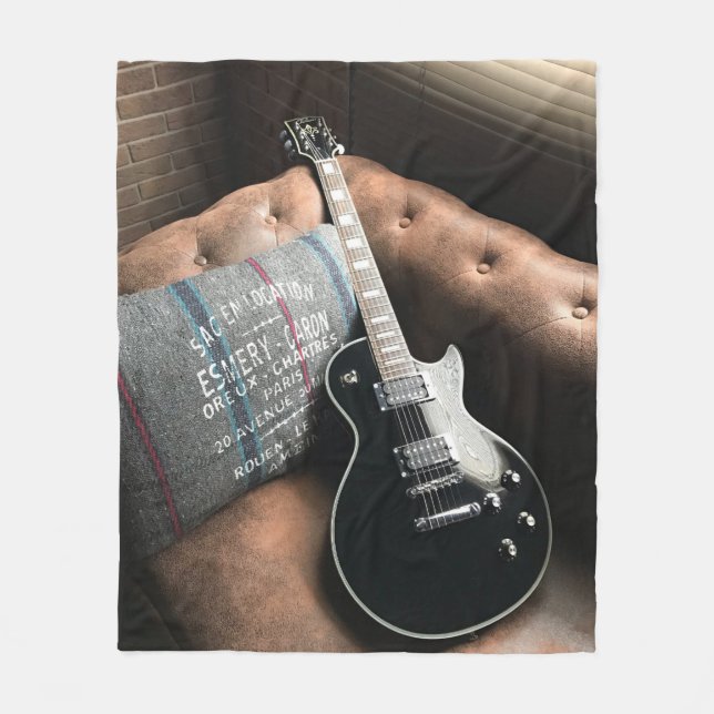 Couverture Polaire Belle guitare acoustique (Devant)