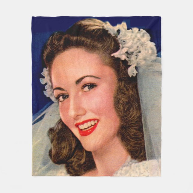Couverture Polaire belle mariée des années 1940 (Devant)