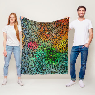 Couverture Polaire Belle mosaïque