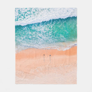 Couverture Polaire Belle plage de mer
