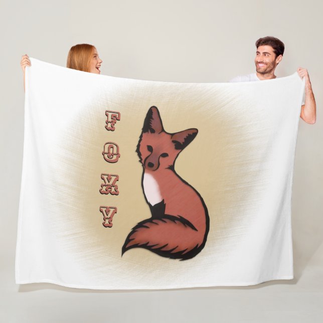 Couverture Polaire Belle Renard rouge Foxy (En situation)