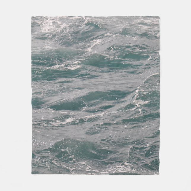 Couverture Polaire belle surface d'eau abstraite, aérienne, aqua, ba (Devant)