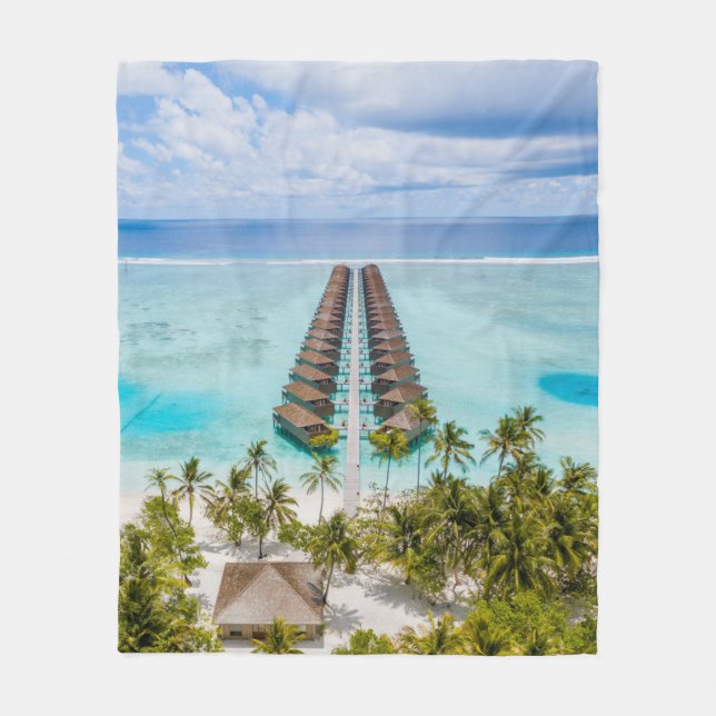 Couverture Polaire Belles Créatures Océaniques (Devant)