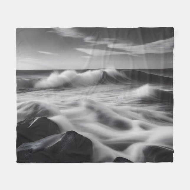 Couverture Polaire Belles vagues (Devant (Horizontal))