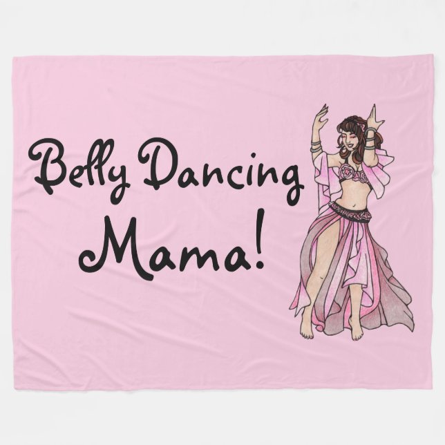 Couverture Polaire Belly Dancing Mama ! (Devant (Horizontal))