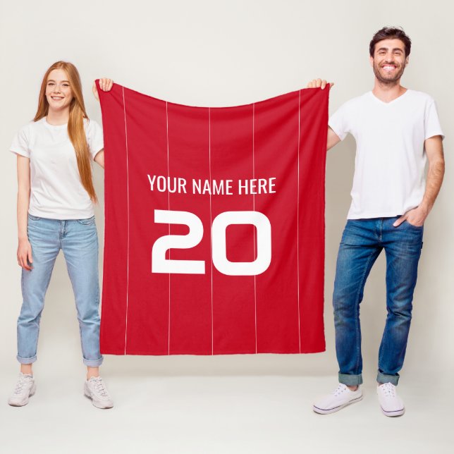 Couverture Polaire Benfica personnalisé (En situation)