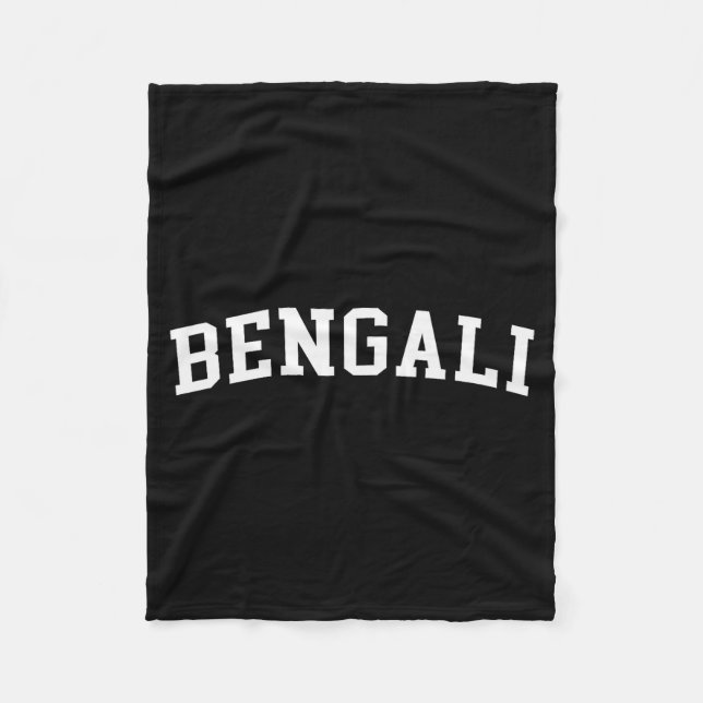 Couverture Polaire bengali  (Devant)