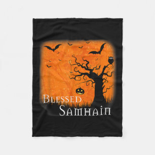 Couverture Polaire Béni Samhain Wiccan Celtic Pagan Halloween Witc