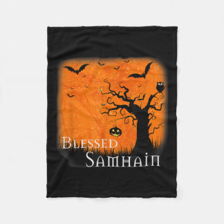Couverture Polaire Béni Samhain Wiccan Celtic Pagan Halloween Witc