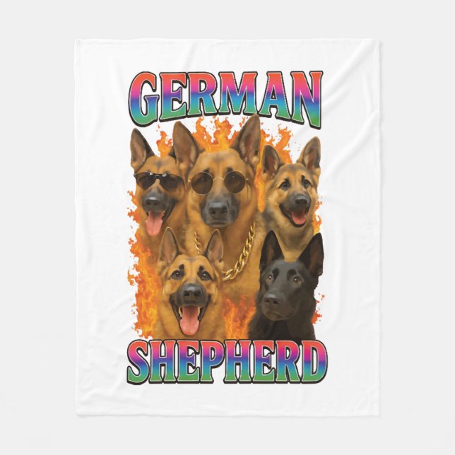 Couverture Polaire Berger allemand (Devant)