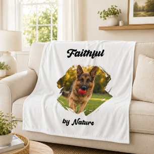 Couverture Polaire Berger Allemand GSD Photo Fidèle de Nature