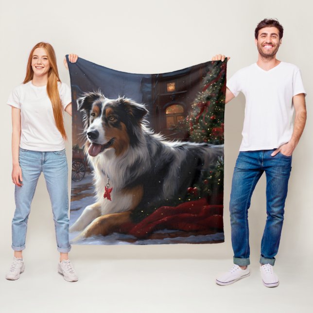 Couverture Polaire Bergers australiens période de fêtes de Noël (En situation)