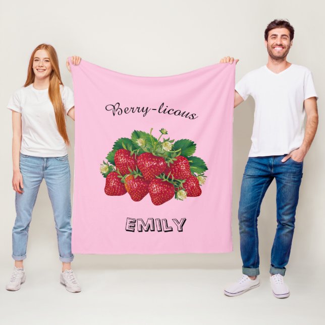 Couverture Polaire Berry-licous (En situation)