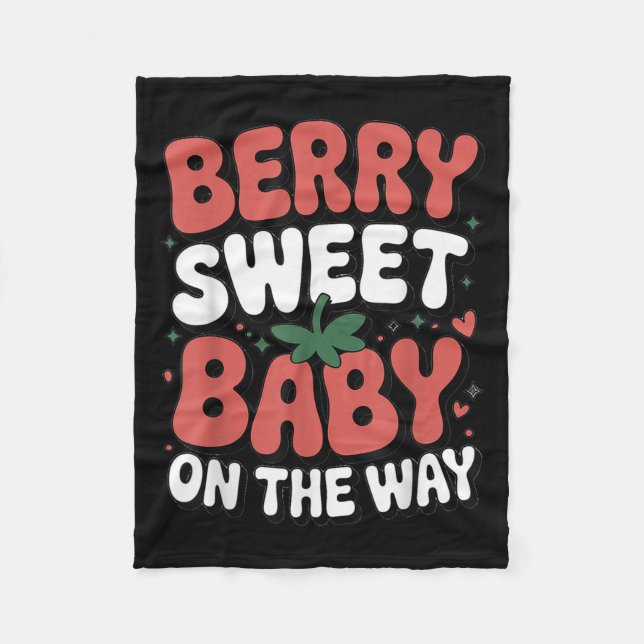 Couverture Polaire Berry Sweet Baby sur le chemin mignonne fraise Pre (Devant)