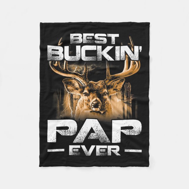 Couverture Polaire Best Buckin' Pap Ever Tee Deer Hunting Bucking Fat (Devant)
