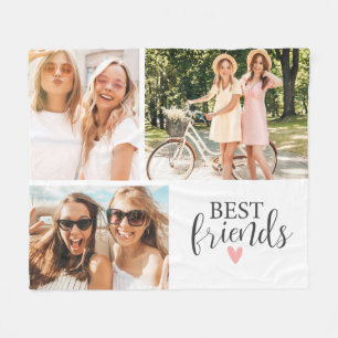 Couverture Polaire Best Friends Chic Script Photo