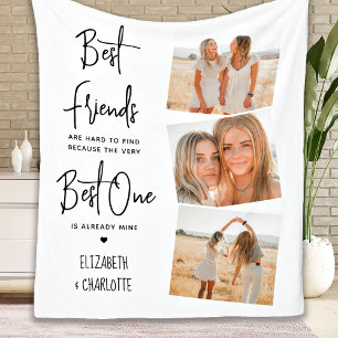 Couverture Polaire Best Friends Personnalisé Chic 3 Photo Friendship