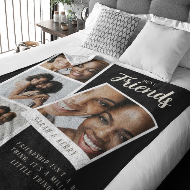 Couverture Polaire Best Friends Photo Collage Fleece Blanket (Créateur téléchargé)