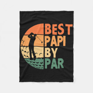 Couverture Polaire Best Papi By Par Golfing Funny Golf Golfer 