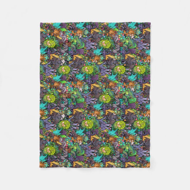 Couverture Polaire Bestiaire de Cthulhu Lovecraft Mythos Chibi (Devant)