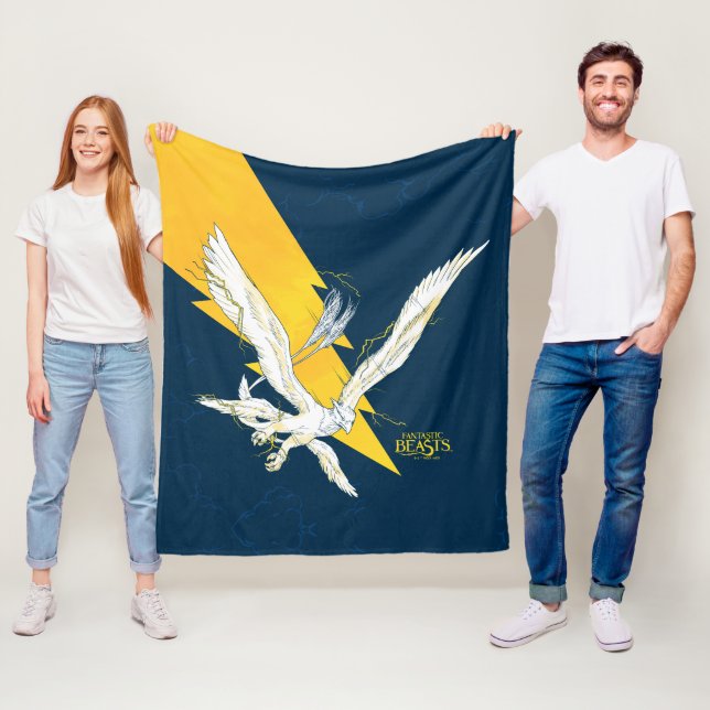 Couverture Polaire Bêtes fantastiques Thunderbird (En situation)