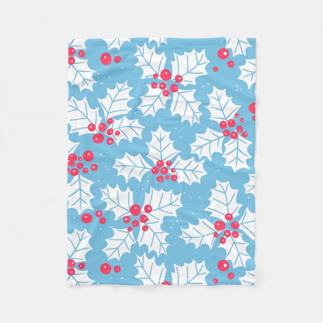 Couverture Polaire Beurre creux sur bleu (Devant)